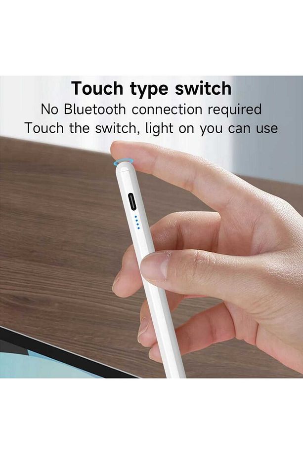 iPad A16 Cip 11. Nesil 2025 Uyumlu Avuç İçi Algılamayan Eğimle Çizim Kalınlığı Değişen İPAD KALEMİ - 3