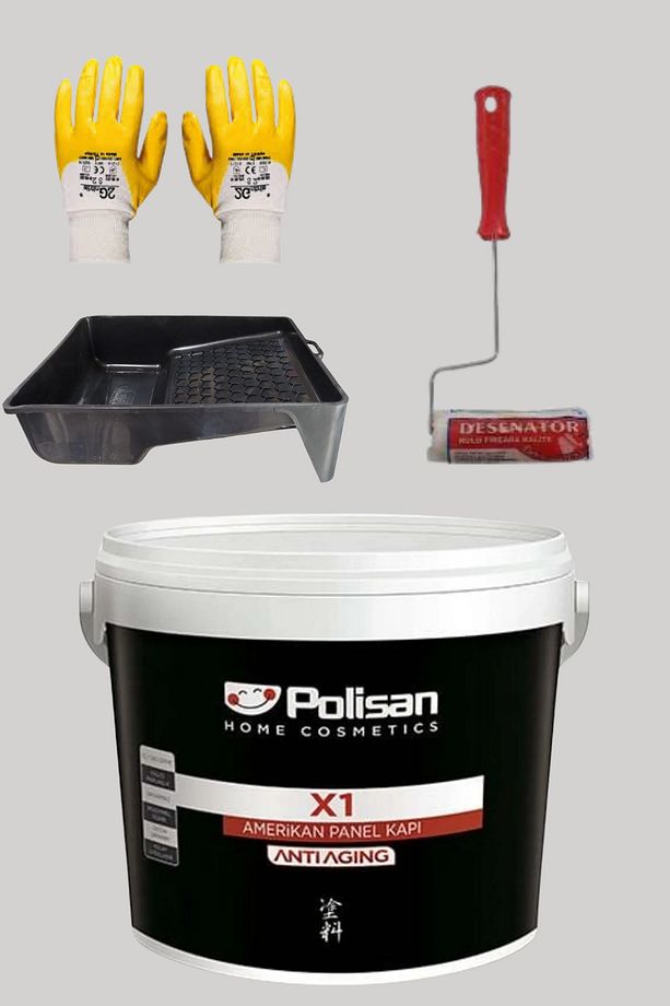 4'Lü Set X1 Kokusuz Panel Kapı Boyası Amerikan Kapı 1KG - 1