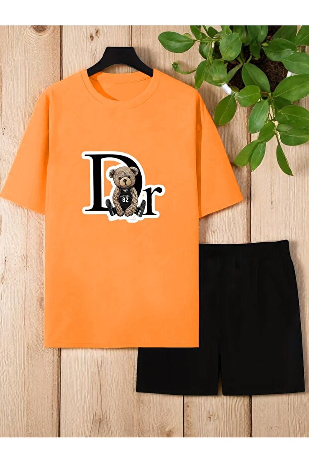 Unisex Dr. Ayi Design Printed Tshirt Shorts Set