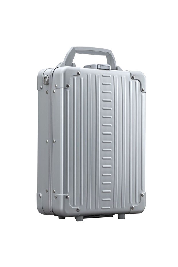 Aluminum Vertical Briefcase 25cm, Laptop Compartment, Tsa Lock, Lightweight and Stylish Design