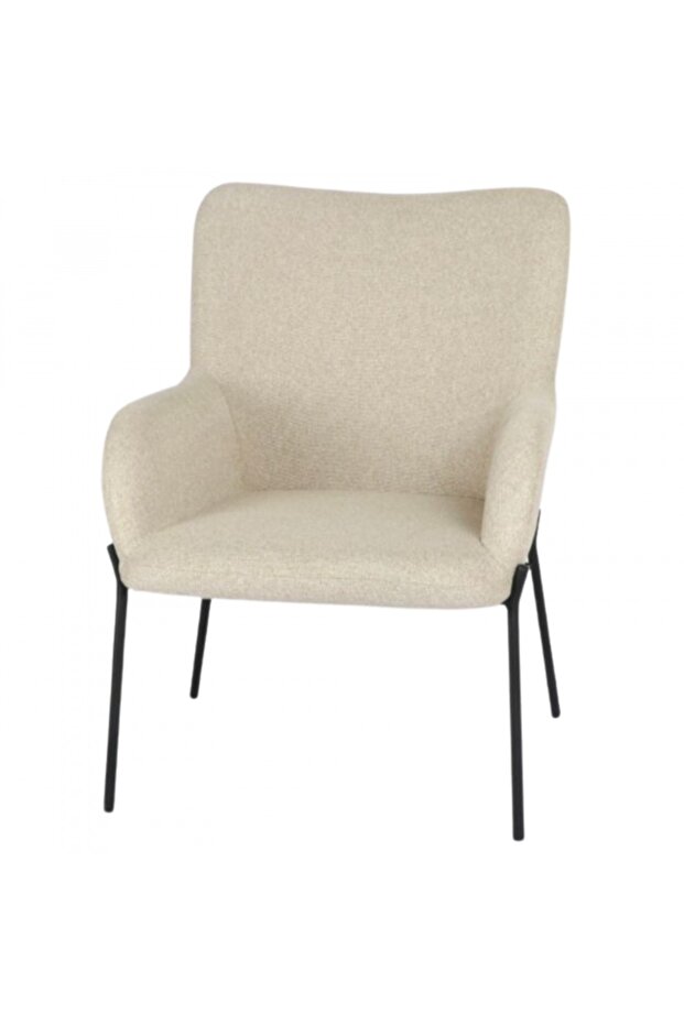 كرسي بذراعين مجعد من البوليستر - 1