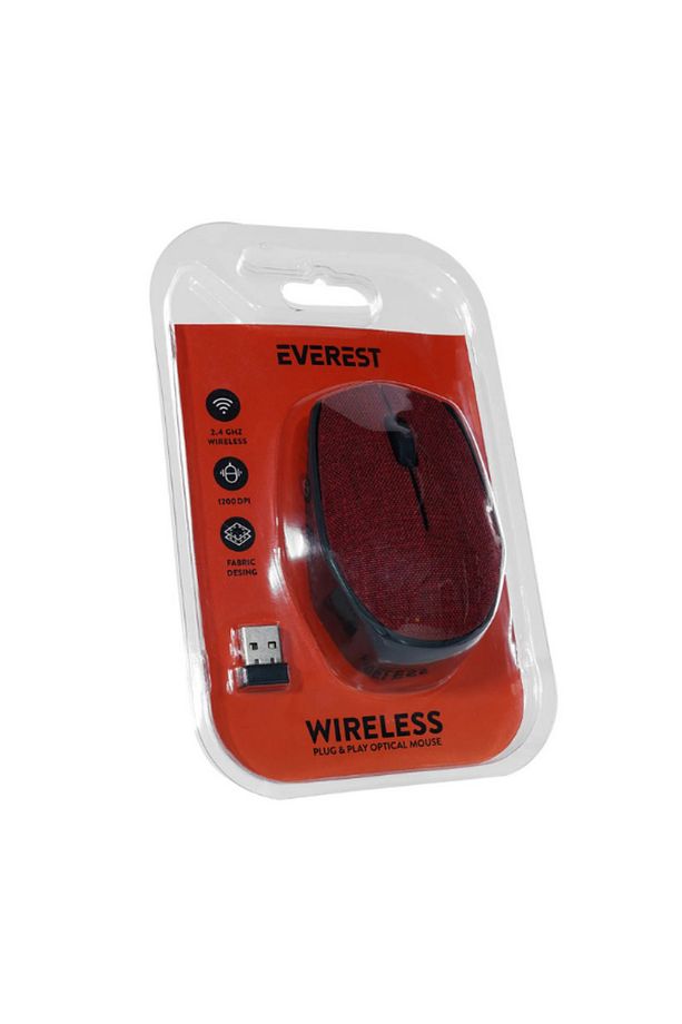 Kablosuz USB 2.4Ghz Terletmez Kumaş Fabric Yüzey 1.200Dpi Hafif Kablosuz Mouse - 3