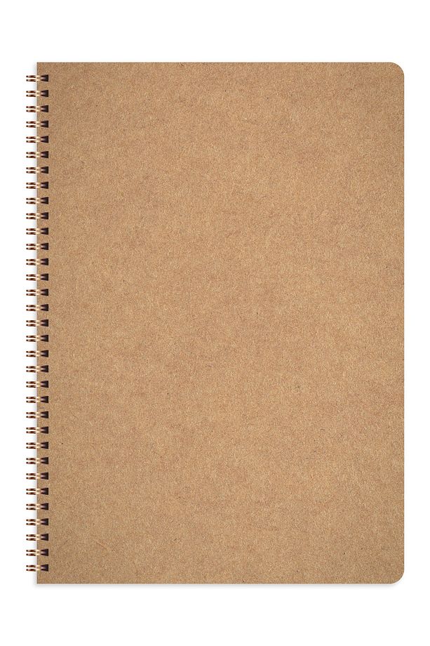 A4 Kraft Karton Kapak 70 Yaprak 110 gram Noktalı Not Defteri - 7