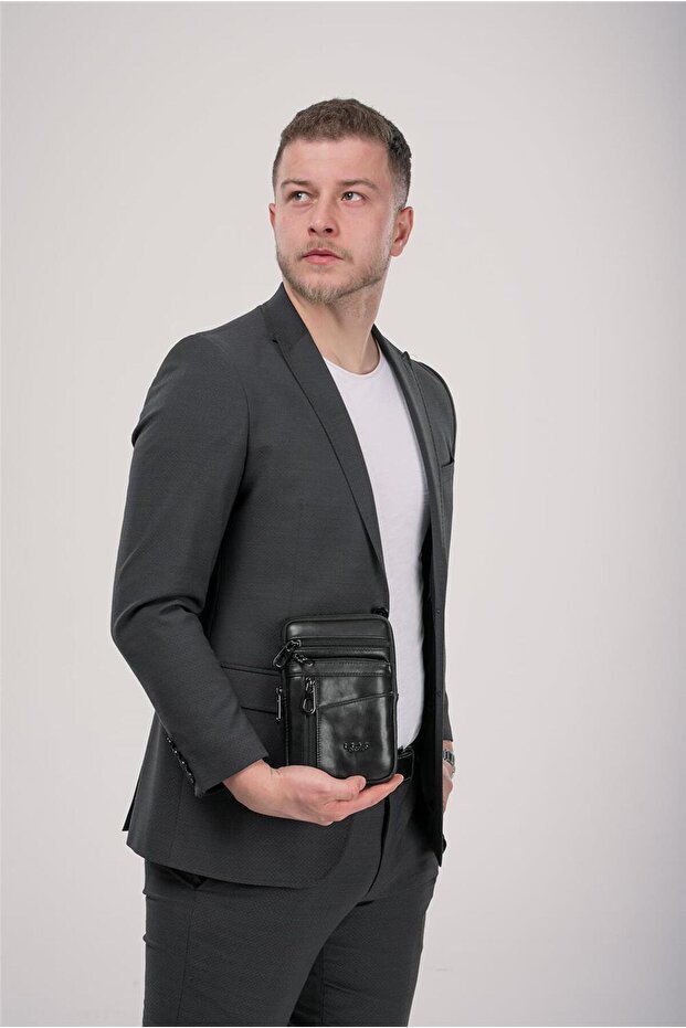 Ççs 31613 Genuine Leather Strap Bag