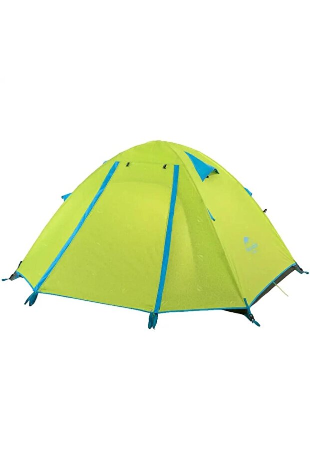 P-series 4-person Aluminum Pole Tent For Camping & Hiking – 210t65d Embossed Fabric