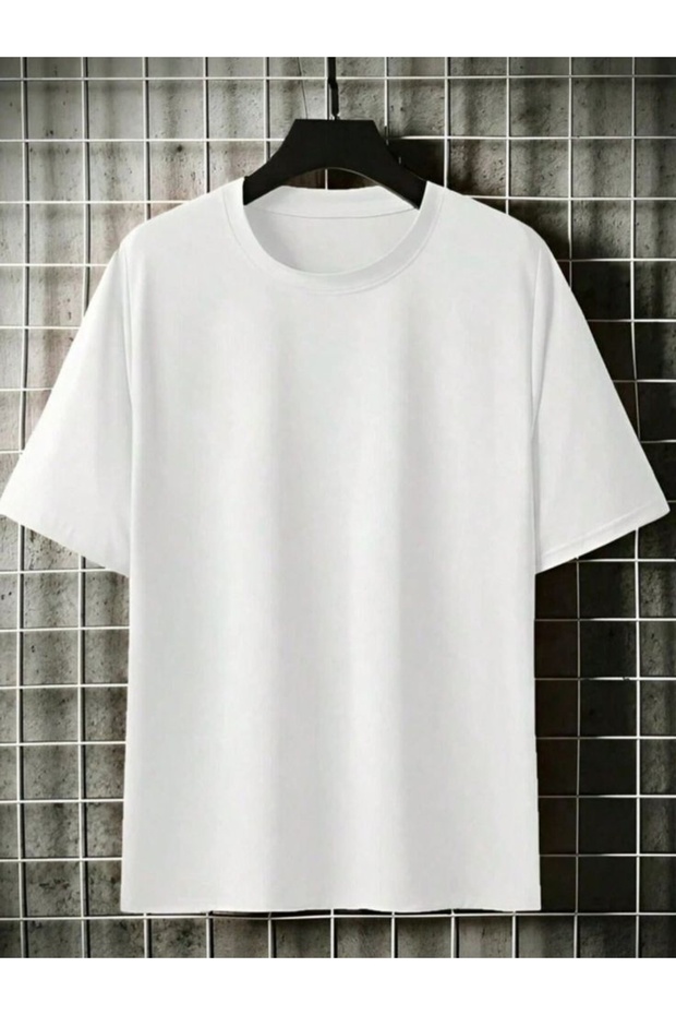 Women's Plain Pattern White T-Shirt