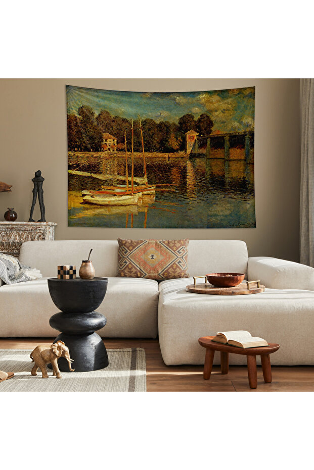 The Argenteuil Bridge Duvar Örtüsü - 100 cm x 135 cm - 1