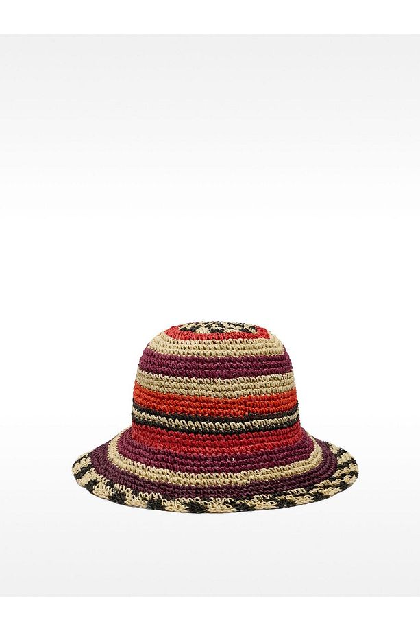 Hasır Efektli Bucket Şapka - 1