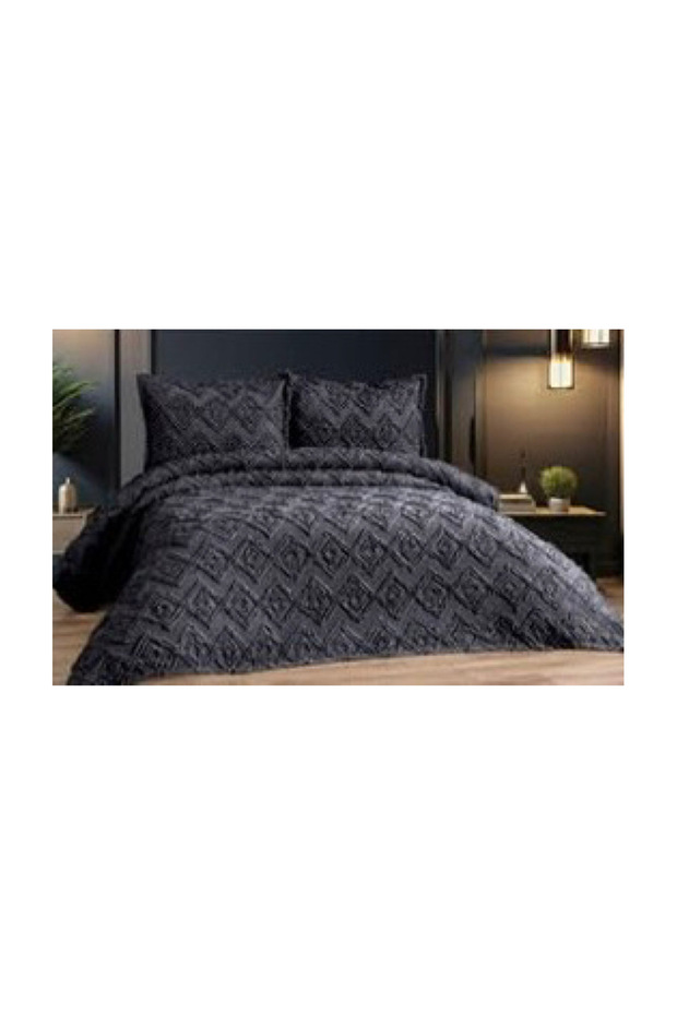 طقم مفرش سرير بوم بوم أنثراسايت - 2