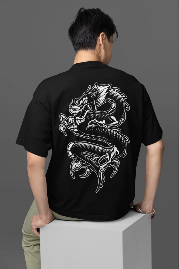 100% Cotton Men/Women -Snake- Transfer Printed Round Neck Short Sleeve T-Shirt