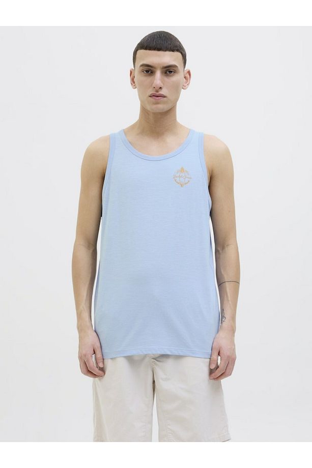 Erkek Mavi Jjone Color Summer Tanktop Sl Atlet 12269423-Chambrayb - 1