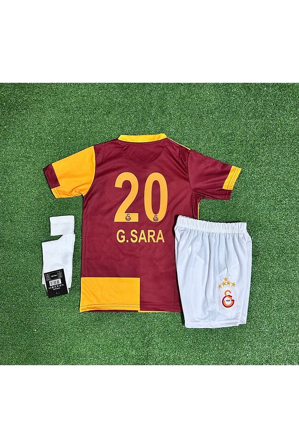Gâlatâsarâ.y 2025/26 5 Yıldızlı İç Saha Parçalı Gabriel S.a.r.a Çocuk Forması 4lü Set - 3