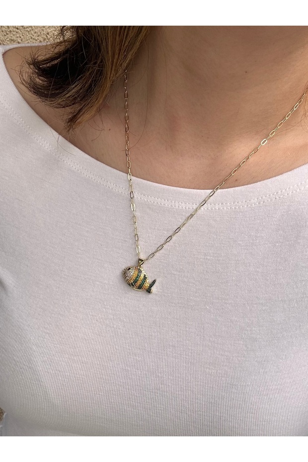 Steel Fish Necklace