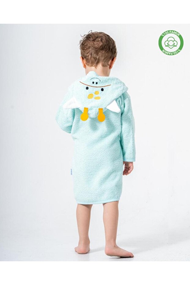 Zürafalı Bornoz Mint - 5