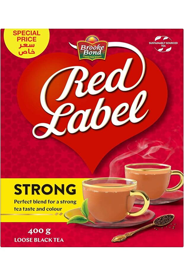 Red Label Rich Leaf Premium Black Tea Loose Dust Box (400g)