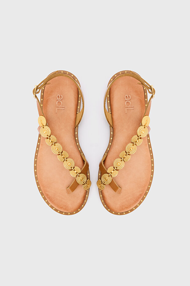 Deri Bantlı Sandalet - 3