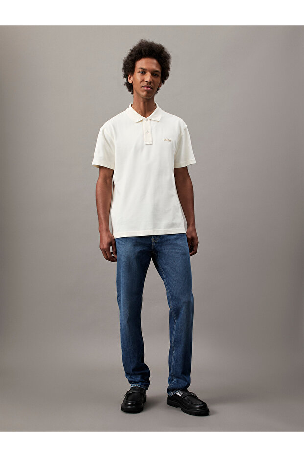 Calvin Klein Men Tofu Label Short Sleeve Polo T-Shirt - 3