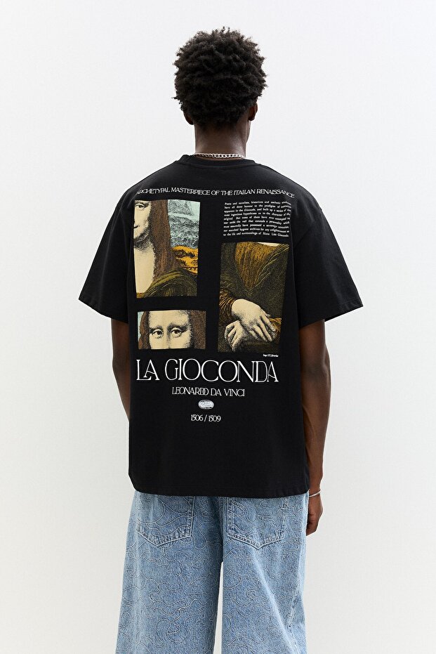 Siyah La Gioconda t-shirt - 5