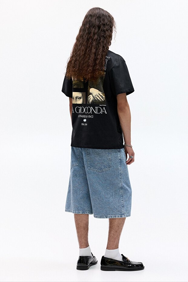 Siyah La Gioconda t-shirt - 4
