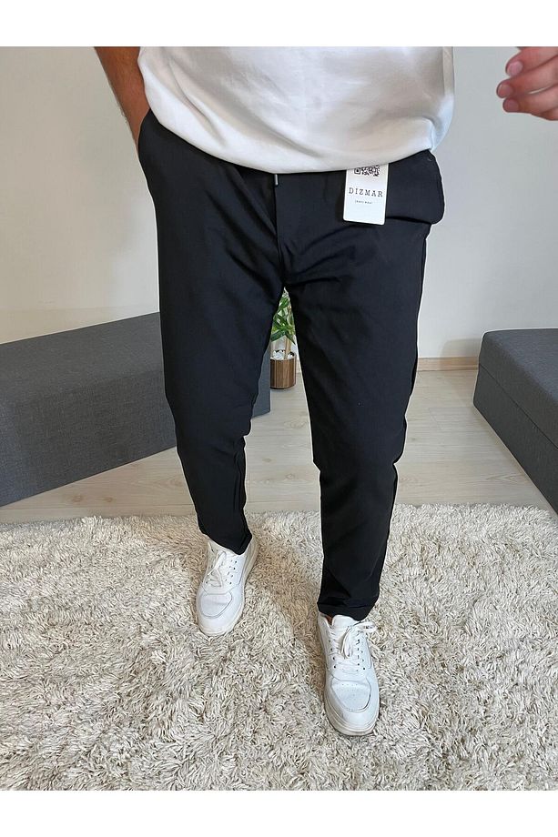 Double Paça Jagger Esnek Kumaş Pantolon - 4