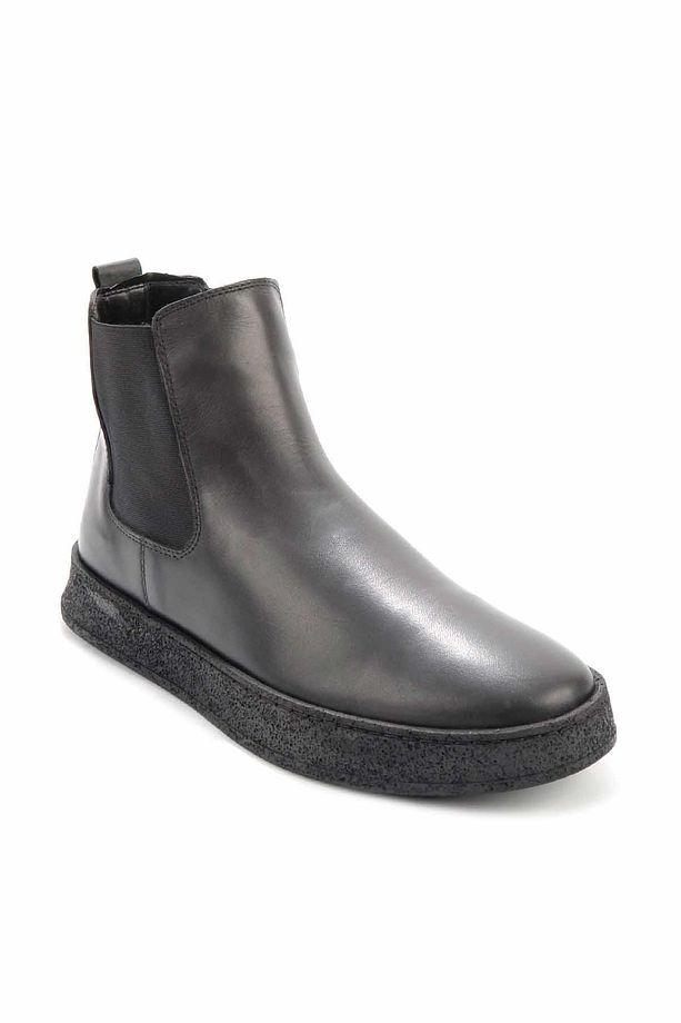 Siyah Leather Erkek Bot & Bootie E02120100403 - 3