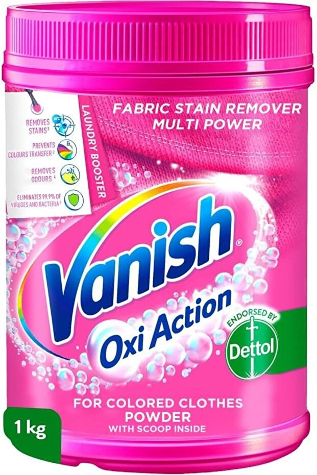 Laundry Stain Remover Oxi Action Powder for Colors & Whites, 1kg
