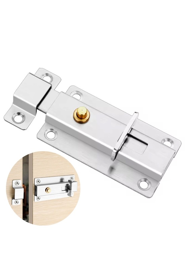 Stainless Steel Door Window Deadbolt Lock Child Protection Lock Deadbolt Lock with Button