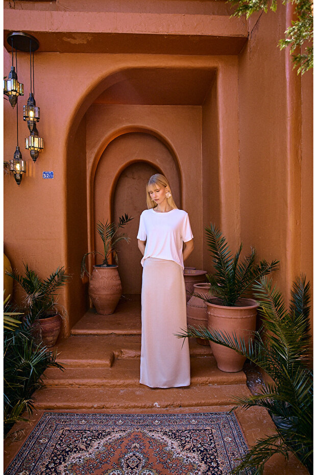 Elisa Uzun Saten Etek - 2