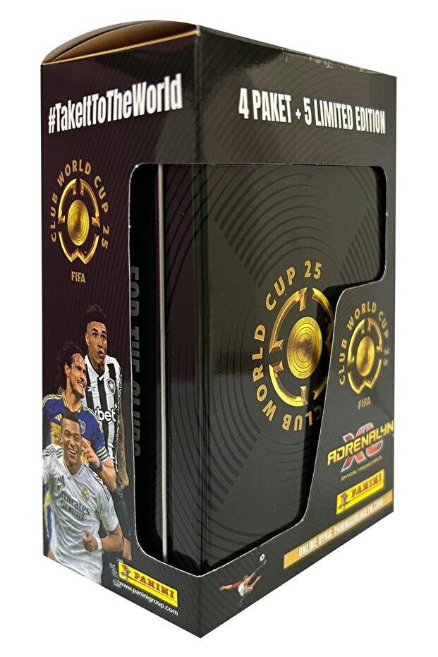 2025 Panini Official Licensed Fifa Club World Cup Big Tin Box Tin Box (4 Pack+ Limited Edt)