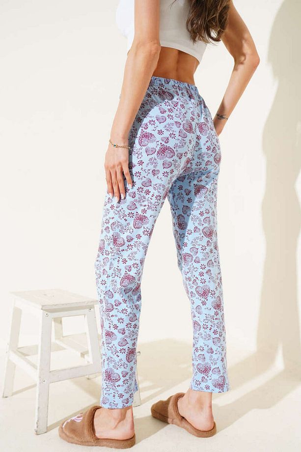 Kalp Motifli Pijama - Desenli Pijama - 2