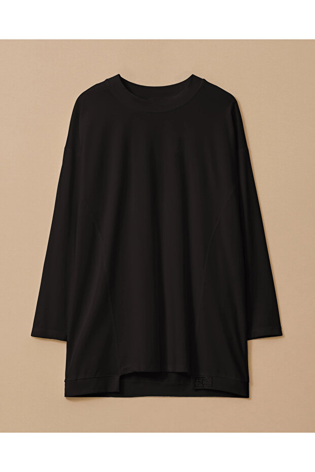 Yuvarlak Yaka Basic Tunik - 5