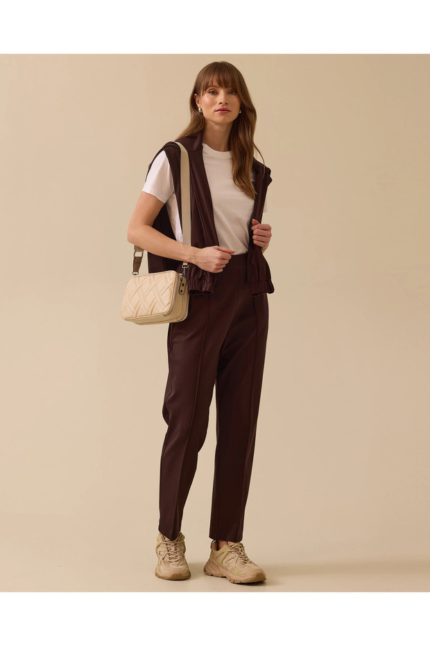 Elastik Bel Bilek Boy Pantolon - 2