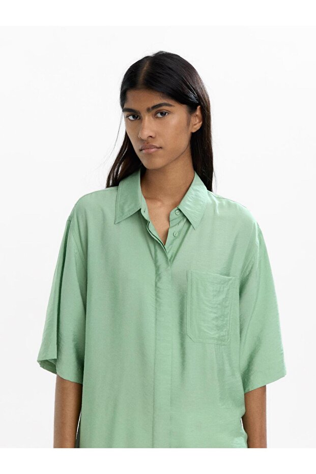 Cepli Gömlek Elbise - 2