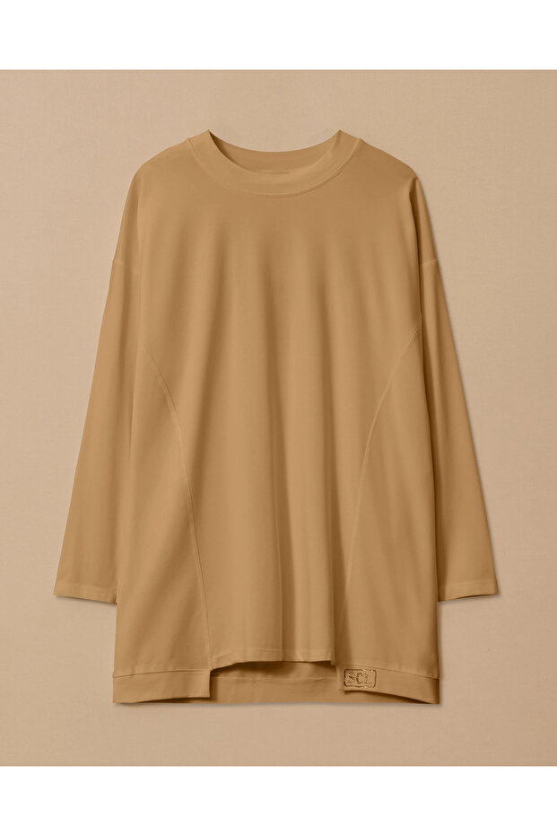 Yuvarlak Yaka Basic Tunik - 5