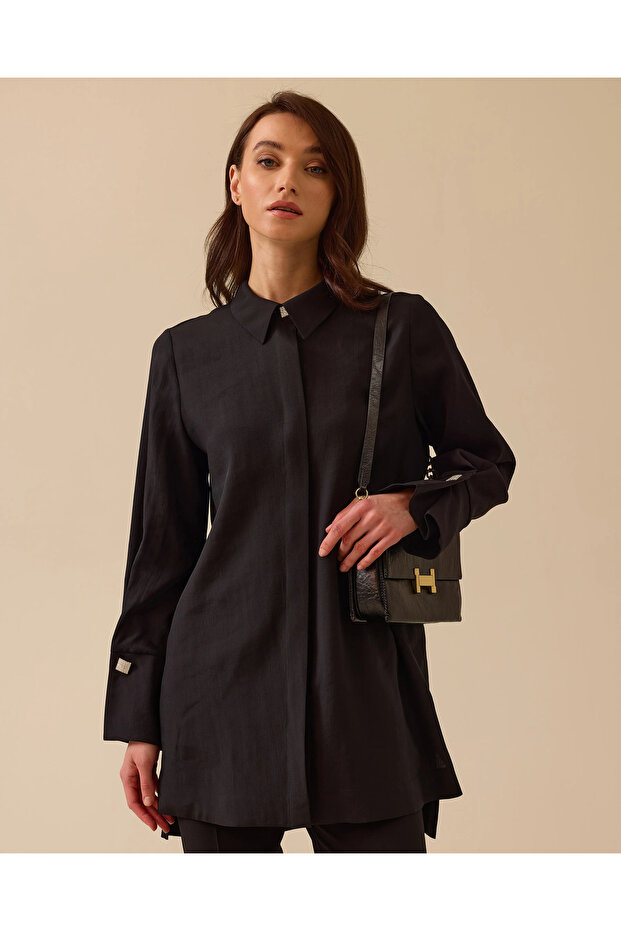 Taşlı Şık Gömlek Tunik - 2