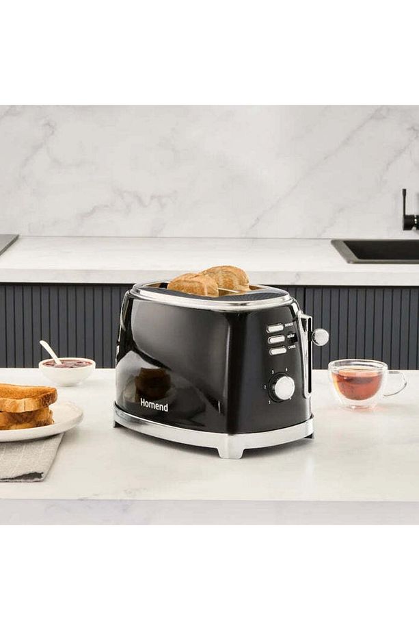 5'li Vintage Set Siyah (Kahve Makinesi+Stand Mikser+ Blender+Ekmek Kızartma Makinesi+Kettle) - 3