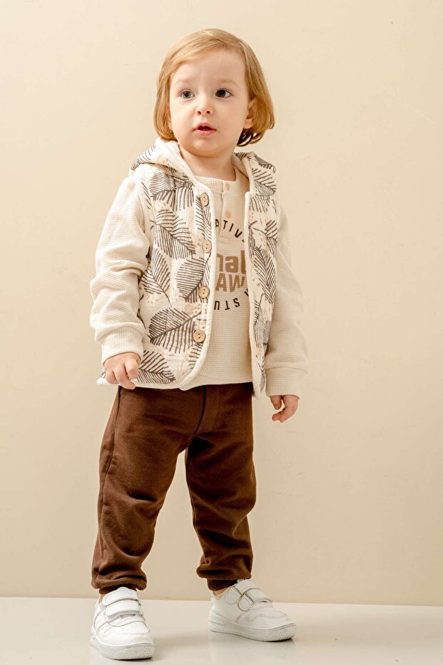 Baby Boy Vest Tracksuit Set