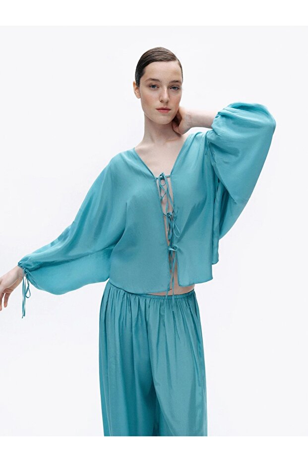 BONCUK İŞLEMELİ GÖMLEK - 3