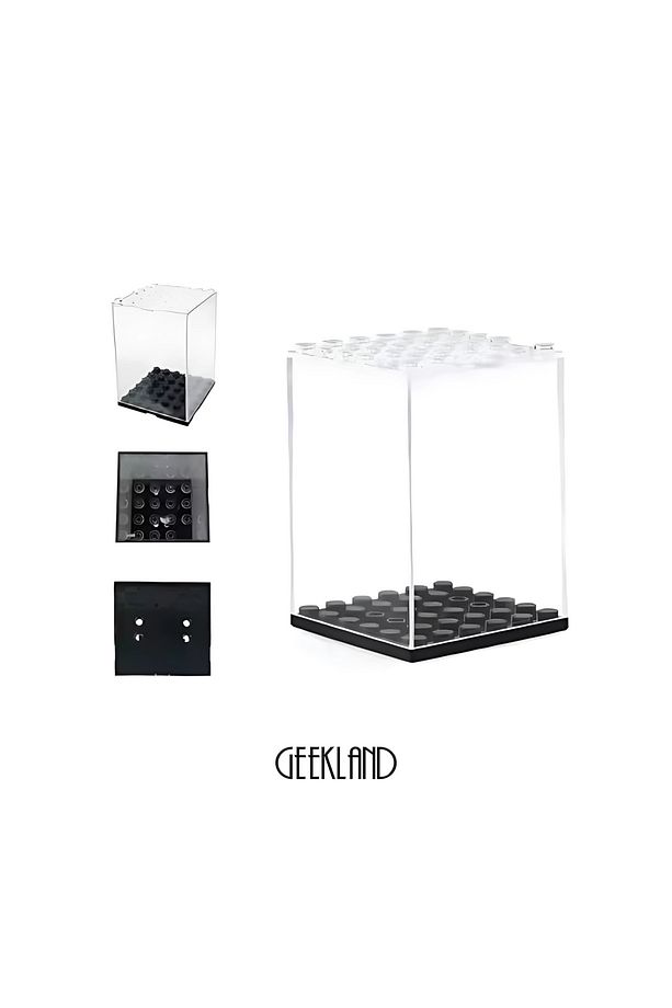 4’lü Şeffaf Minifigür Vitrin Kutusu – 48x48x69 mm, Toz Geçirmez, Üst Üste Takılır - 6