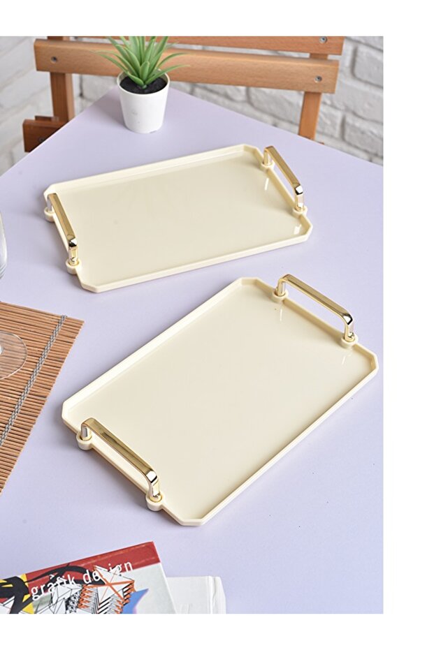 2-Piece Acrylic Coffee Serving Tray