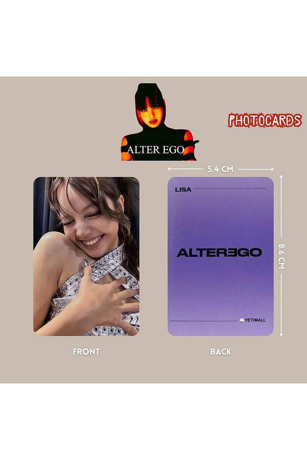 BLACKPINK Lisa '' Alter Ego '' Photocards Set POB 3 - 3