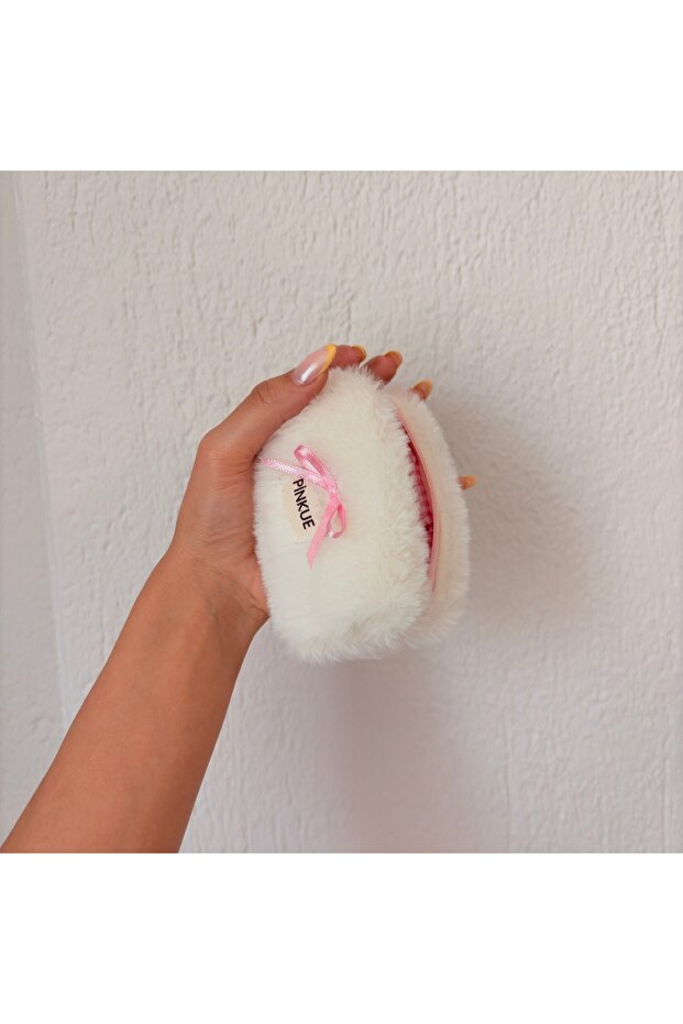 Pinkue Basic Beyaz AirPods & Mini Cüzdan - 4