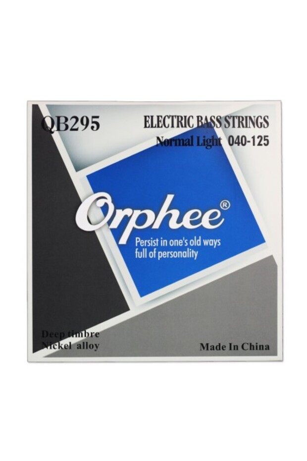 أوتار جيتار باس Orphee QB مكونة من 5 أوتار، مصنوعة من سبائك النيكل الخفيف العادي، ذات قلب سداسي مطلي بالنانو