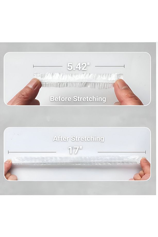 100 Adet Lastikli Tazeliği Koruyan Tencere ve Tabak Bonesi Strech Kapak 24 Cm - 2
