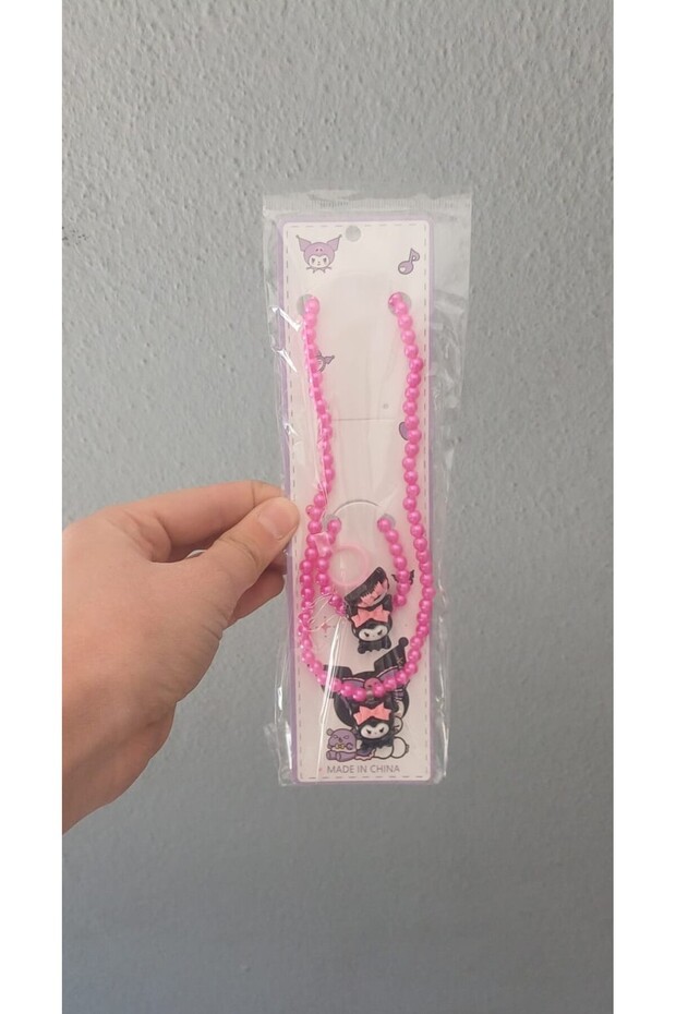 Kuromi Necklace Set Necklace Ring Bracelet 3 Piece Set
