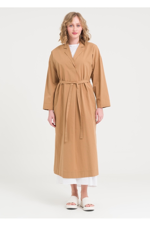 V Yaka İçli Dışlı Elbise - 3