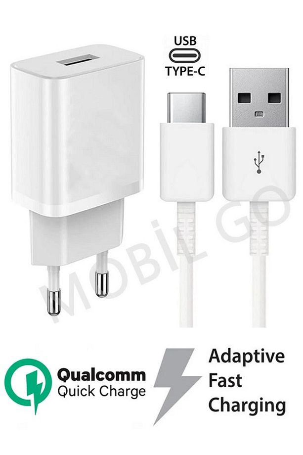 Samsung Galaxy A50/A51/A52 /A53/A54/A55 Uyumlu Type-c Hızlı Şarj Aleti - 1