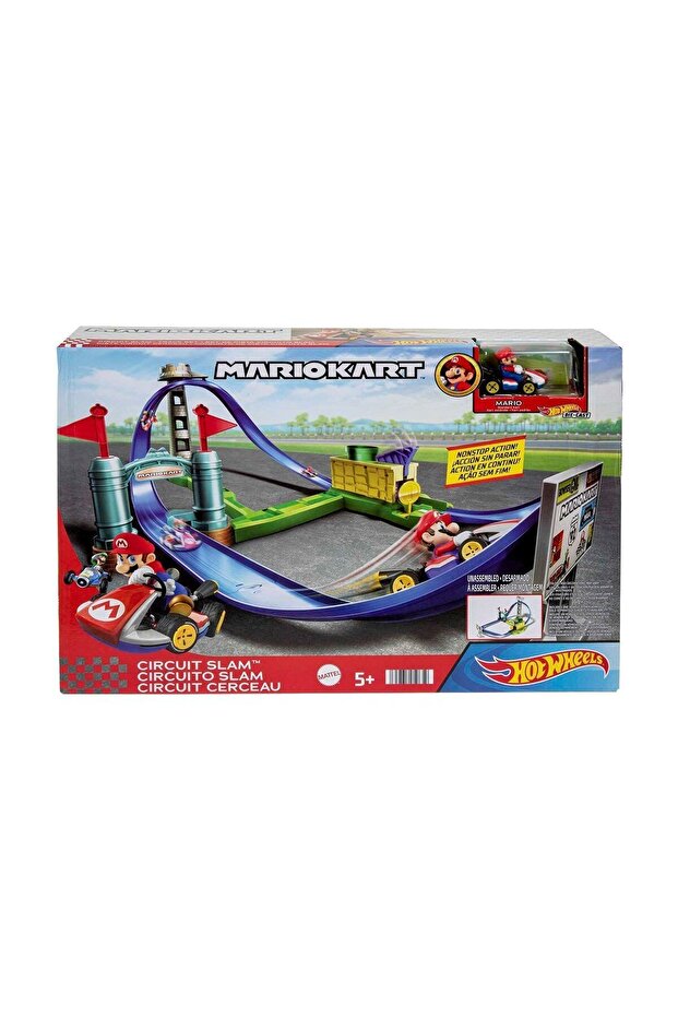 مجموعة مسار العودة الحادة HGK59 HW Mario Kart / العجلات الساخنة