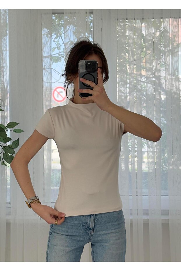 تي شيرت Buzzy Ecru Baby بأكمام أساسية وياقة - 2