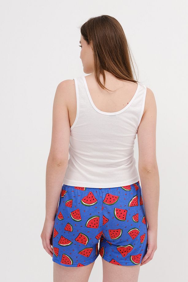 Karpuz Baskılı Şortlu Pijama Takımı Ş077 - 5